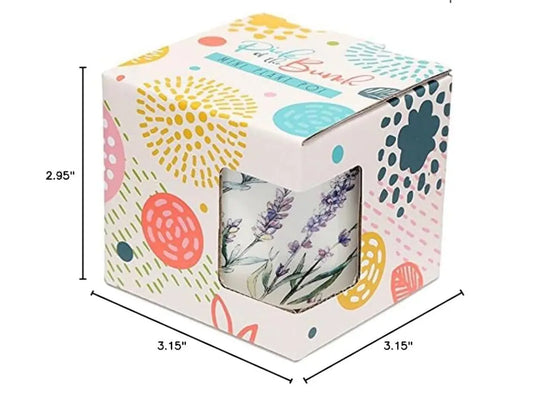 LAVENDER FIELDS SMALL CERAMIC PLANT POT Bitu Gift Shop