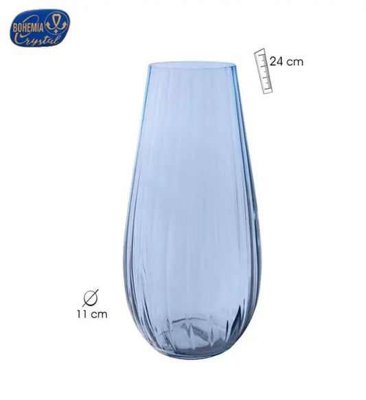 OPTICO PURPLE VASE 24 CM BOHEMIA Bitu Gift Shop