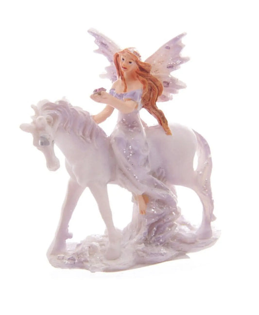 Lilac Glitter Flower Fairy & Unicorn World Figures Bitu Gift Shop