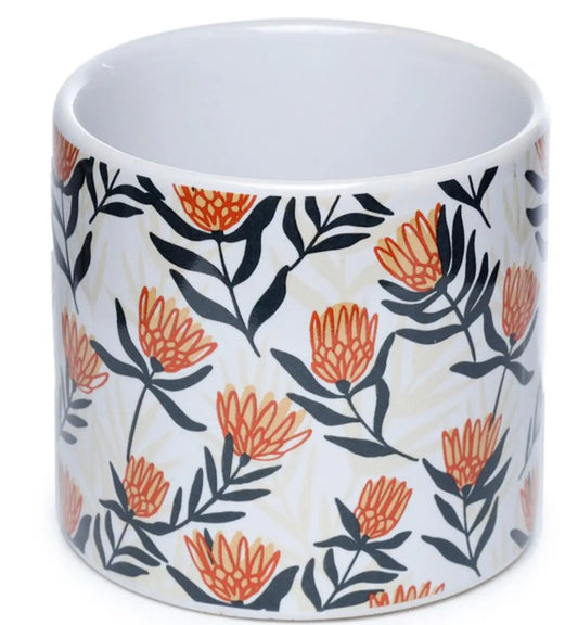 Protea Pick of the Bunch Ceramic Indoor Plant Pot - Small Bitu Gift Shop