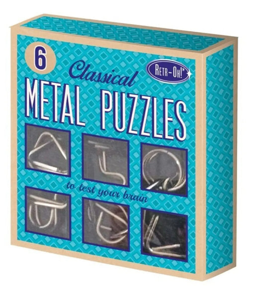6 Metal Puzzles Bitu Gift Shop