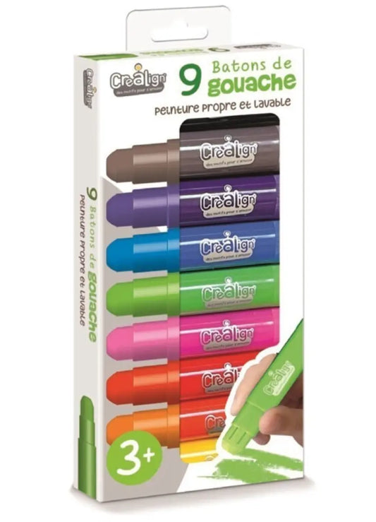 9 Gouache Pencils Bitu Gift Shop