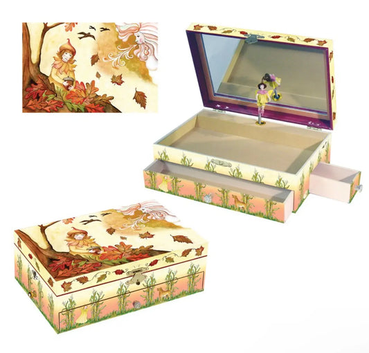 Wood Jewellery Music Box Autumn Bitu Gift Shop
