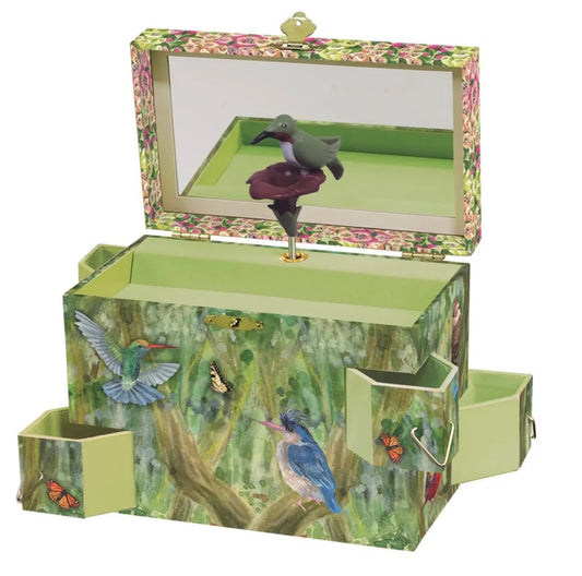 Wood Jewellery Music Box Bird Bitu Gift Shop