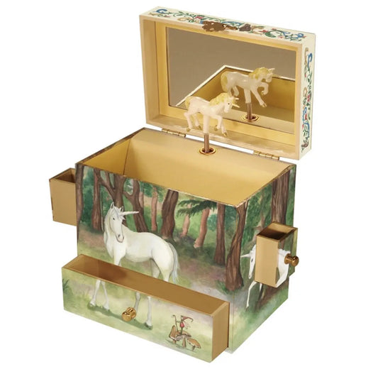 Wood Jewellery Music Box Unicorn Bitu Gift Shop