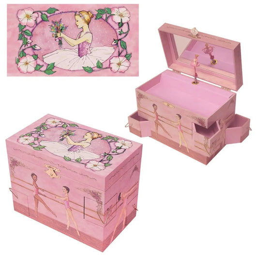 Wood Jewellery Music Box Ballerina Bitu Gift Shop