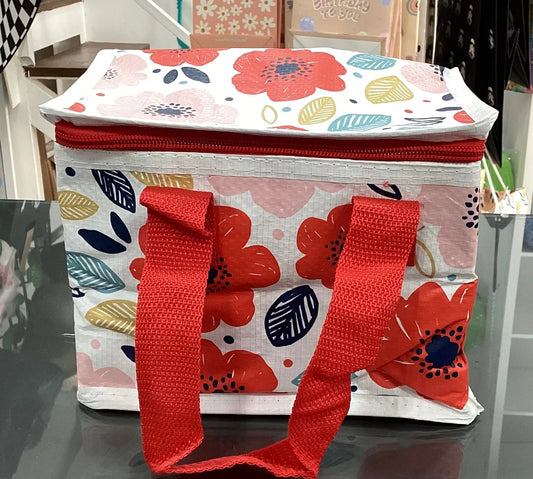 RPET Cool Bag Lunch Bag Julie Dodsworth Red Botanical Bitu Gift Shop