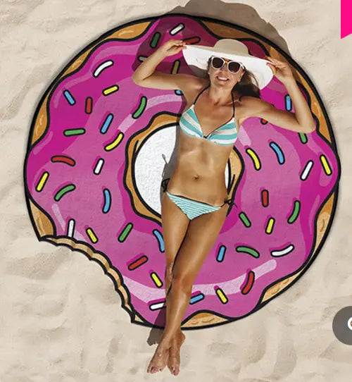GIANT TOWEL - PINK DONUTS Bitu Gift Shop