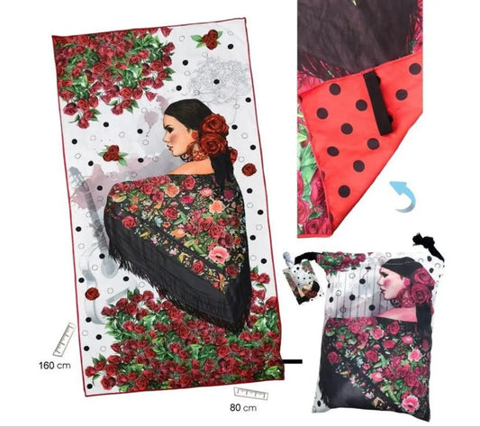 Flamenca Microfiber Towel Bitu Gift Shop