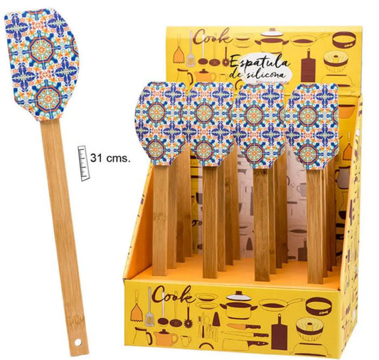 BLUE TILE SILICONE SPATULA Bitu Gift Shop