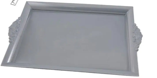GRAY TRAY WITH HANDLES Bitu Gift Shop