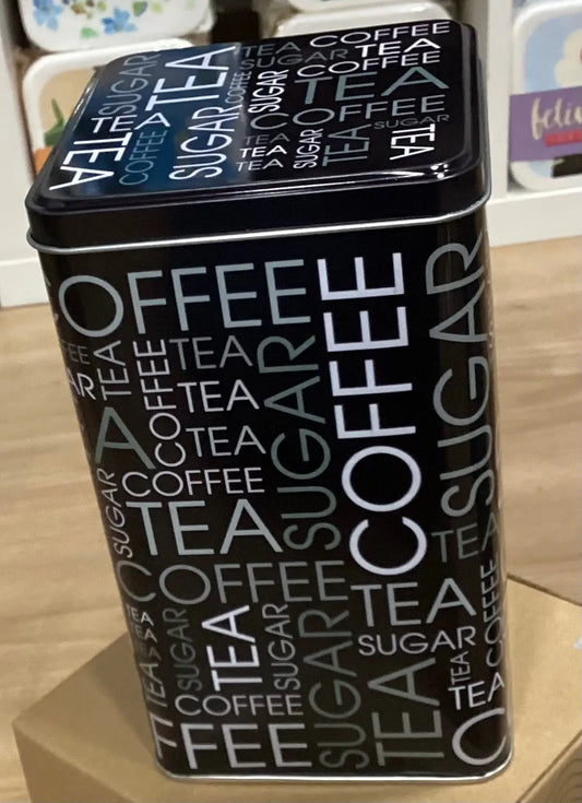 metal box coffee tea sugar Bitu Gift Shop
