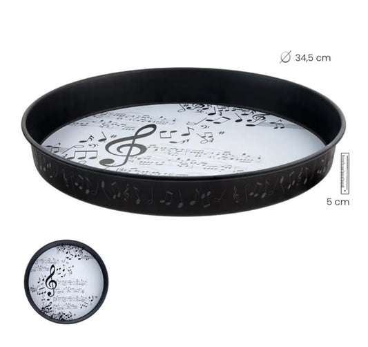 ROUND MUSIC TRAY Bitu Gift Shop