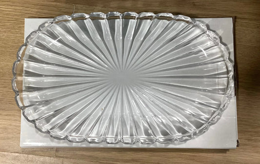 striped glass tray Bitu Gift Shop