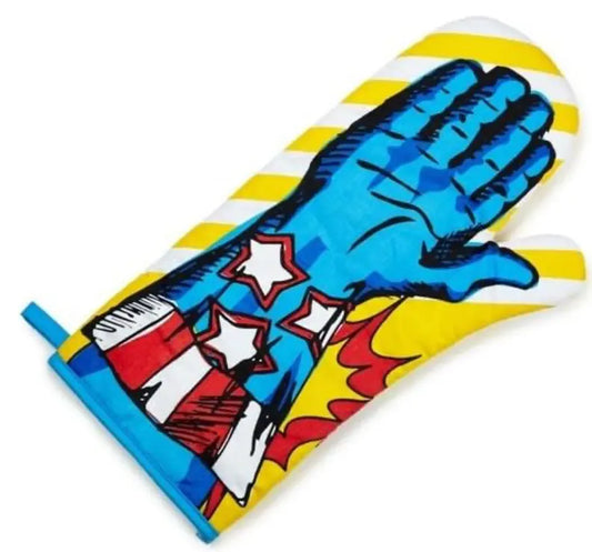 Superhero Oven Glove Mitt, Fabric, Blue Brand: NPW Bitu Gift Shop