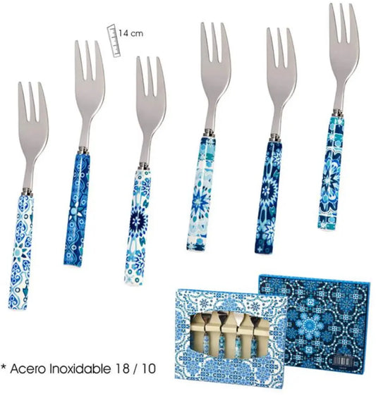 Set of 6 Arabesque Forks Bitu Gift Shop