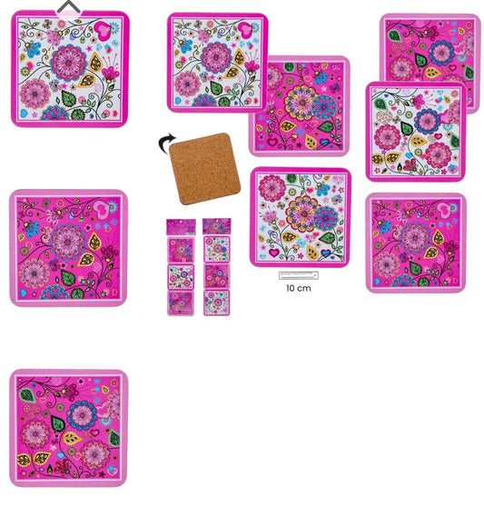 SET 6 PRINTEMPS COASTERS Bitu Gift Shop