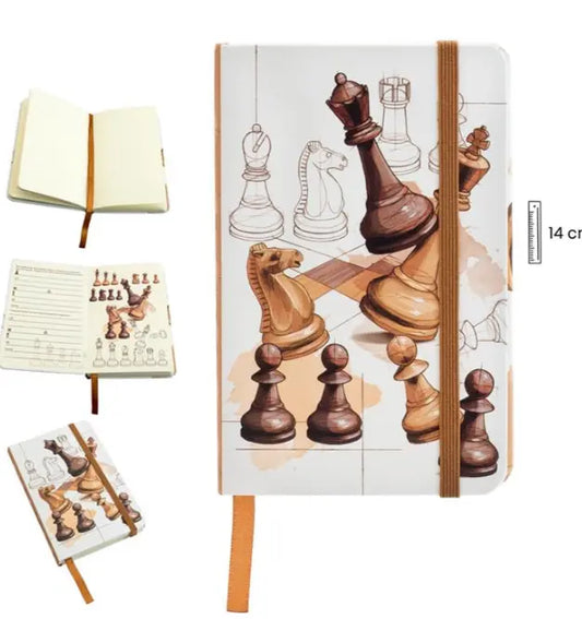 CHESS AGENDA 9X14 CM Bitu Gift Shop