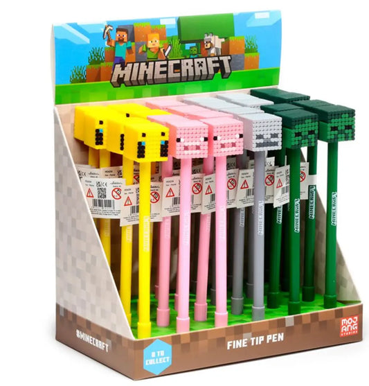 Minecraft Topper Pen (Pig/Bee/Zombie/Skeleton Bitu Gift Shop