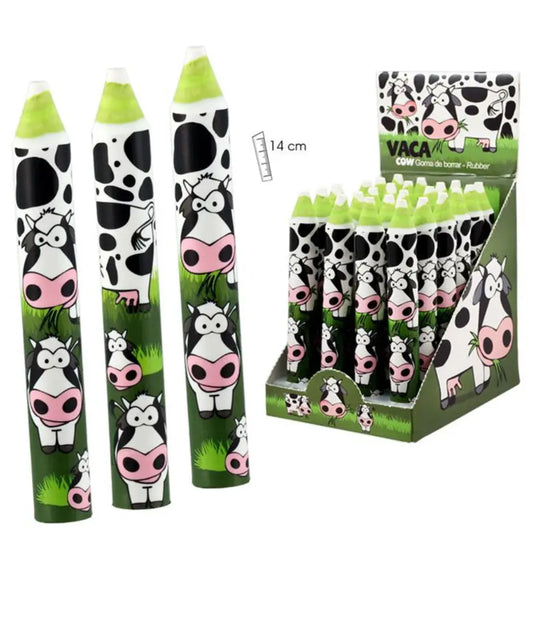 Cow Rubber Erase Pencil Form Bitu Gift Shop