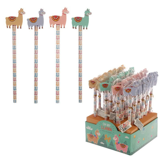 Oh My Llama Pencil with Eraser Topper Bitu Gift Shop