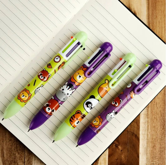 Adoramals Wild Multi Colour Pen (6 Colours) Bitu Gift Shop