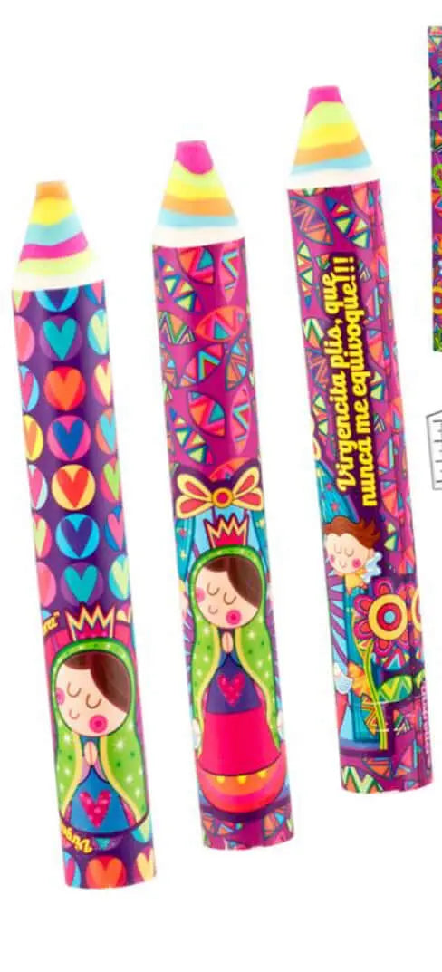Virgencita Rubber Erase Pencil Form Bitu Gift Shop