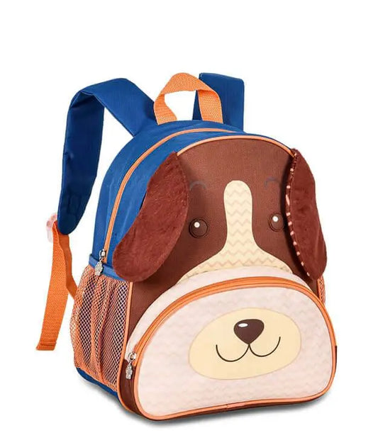 Clio Pets Backpack - Dog Travel Carrier with cute dog face design, padded straps, and mesh side pockets. Ideal portable pet bag for small pets.