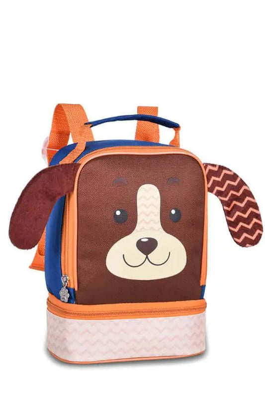 Clio Pets Lunchbox for Kids featuring a cute dog face design with floppy ears, ideal for school meals. Durable and fun pet-themed food container.