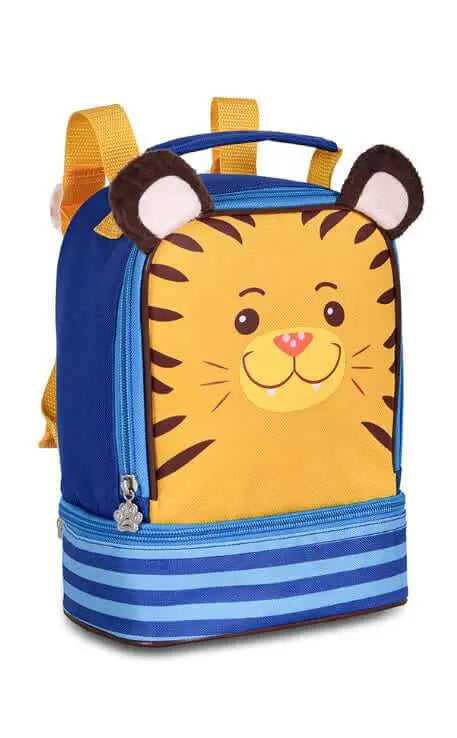 Clio Pets Lunchbox - Durable, colorful lunchbox with tiger face design, easy-clean surface, ideal for pet food storage during travel or outings.