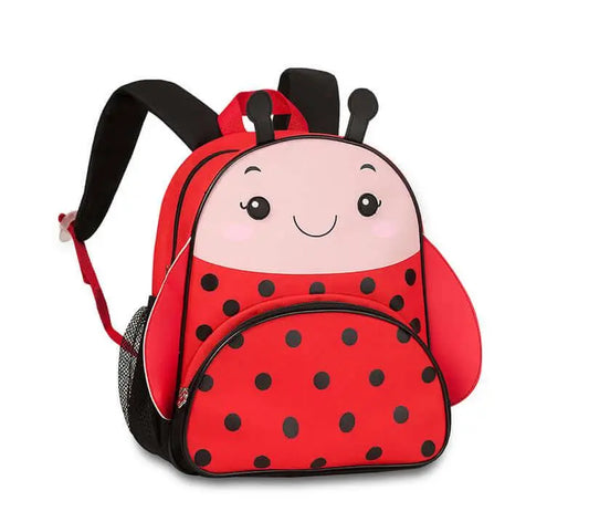 Clio Pets Backpack - Pet Carrier Backpack in red ladybug design with black polka dots, lightweight and portable for small pets on the go.