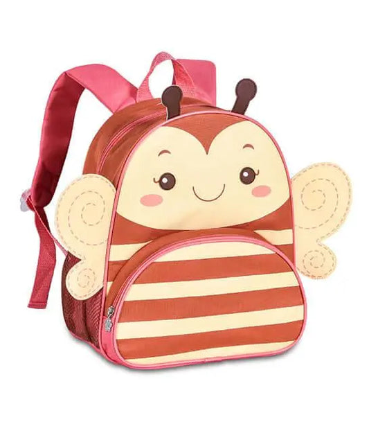 Clio Pets Backpack - Pet Carrier | Durable & Comfortable in a cute bee design with pink straps, ideal for small pets and travel convenience.