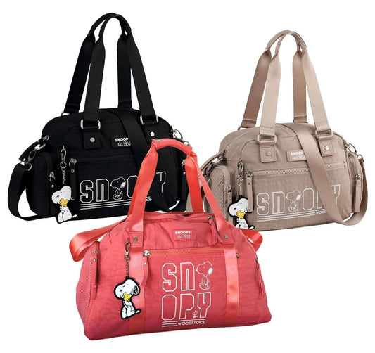 Snoopy Bag 3 colour black ,pink, cream Size-30x21x13 Bitu Gift Shop