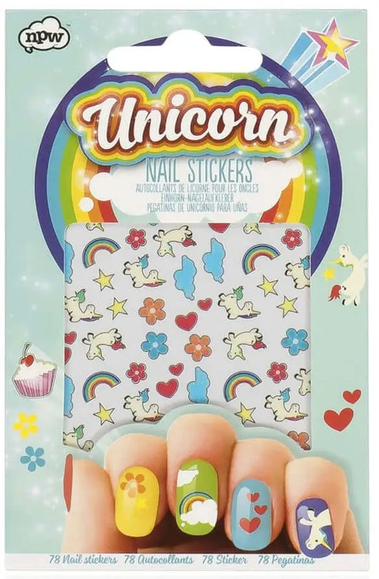 Nail Art Stickers Decals - Pack of 78 Unicorn Nail Stickers Bitu Gift Shop