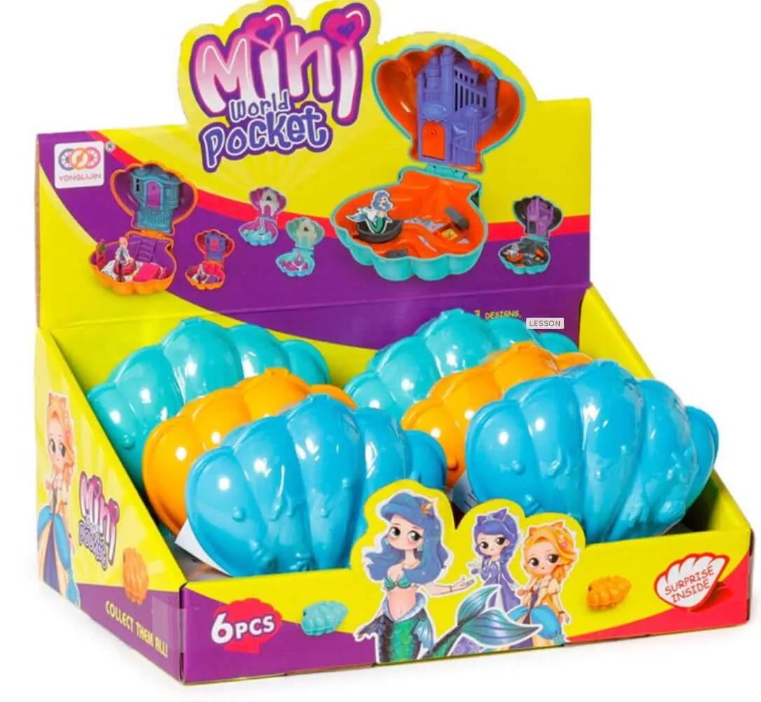Pocket Toy with Shell Shape Mermaids and Princesses Bitu Gift Shop