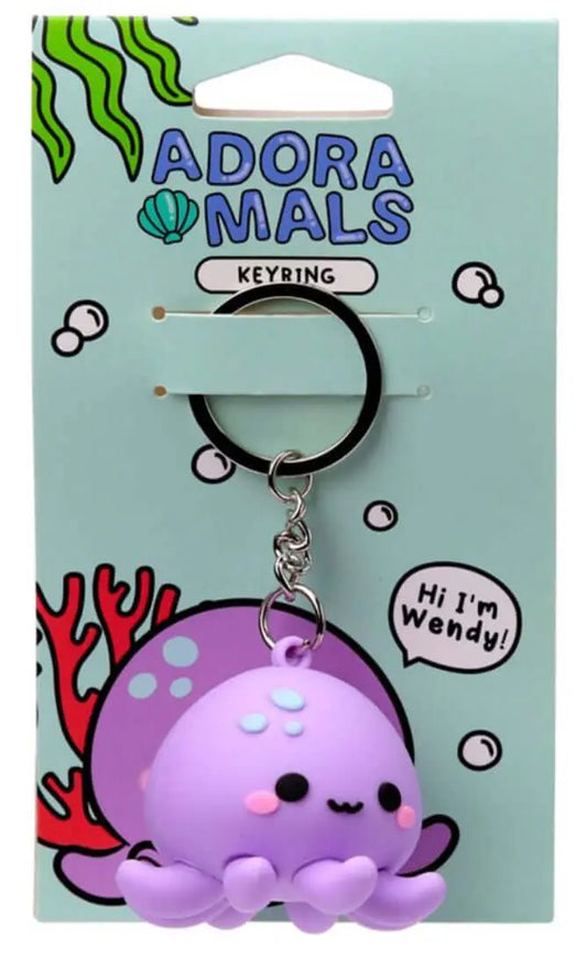 PVC 3D Keychain The Octopus Wendy Adorable Animals Adoramals Bitu Gift Shop