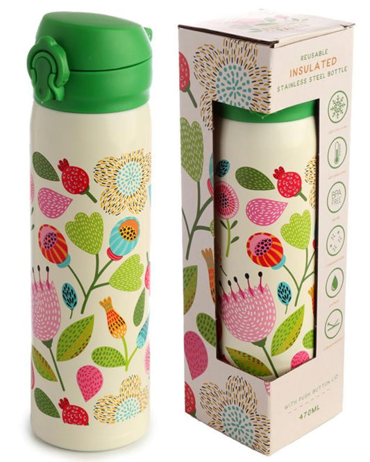 Botella Térmica Tapa de Bloqueo- Otoño FloralPick of the Bunch - 450ml Bitu Gift Shop