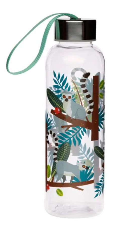 Botella de Agua con Tapa Metálica - Lémur - 500ml Bitu Gift Shop