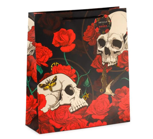 Bolsa de Regalo Calavera y Rosas Rojas Extra Grande Bitu Gift Shop