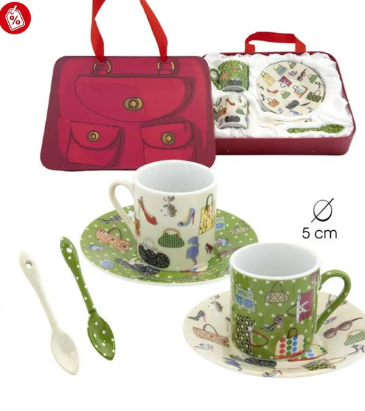 ACCESSORIES SET 2 CUPS + SPOONS Bitu Gift Shop