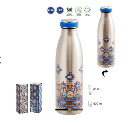 BOTELLA TERMICA AZULEJO AZUL Bitu Gift Shop