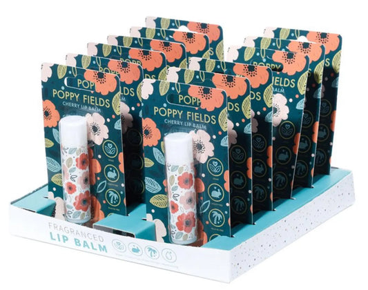 Pick of the Bunch Poppy Fields Stick Lip Balm - Cherry Bitu Gift Shop