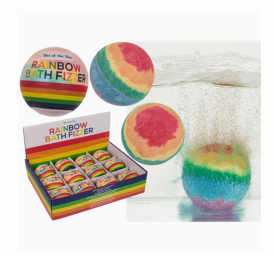 Fizzy bath bomb, Rainbow
