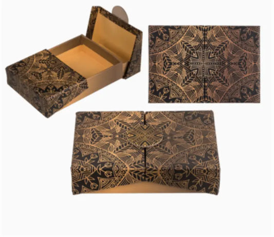 Black/golden coloured surprise box, Ethno Style, Bitu Gift Shop
