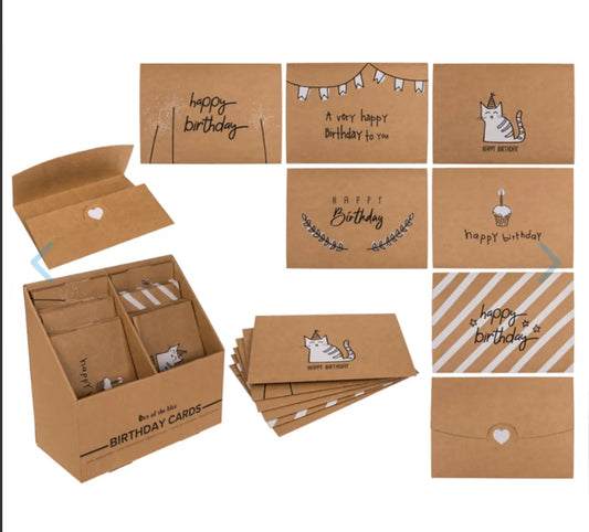 Craft paper gift card 2 in 1, Bitu Gift Shop
