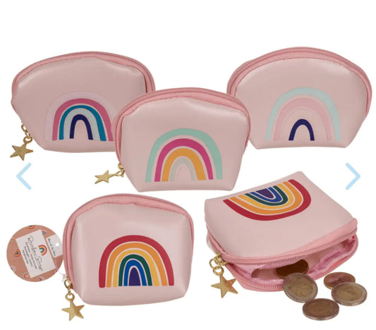 Purse, rainbow, ca. 12 x 8 x 4 cm, Bitu Gift Shop