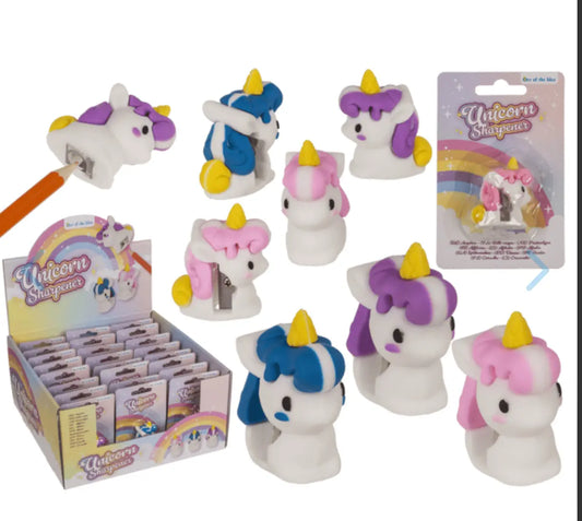 Sharpener, Unicorn, approx. 3,6 x 4,5 cm, Bitu Gift Shop