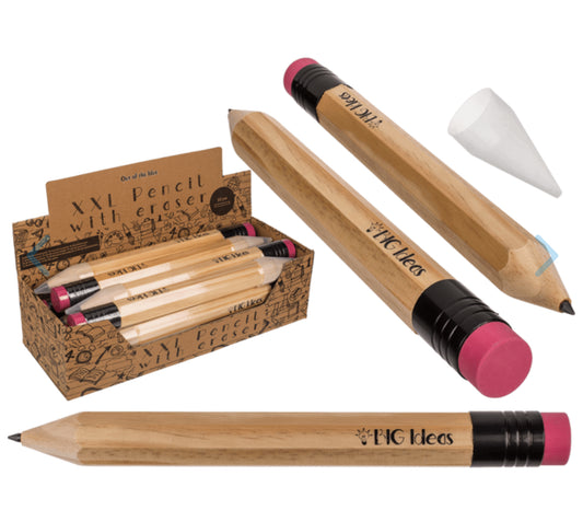 Giant pencil with eraser, Big Ideas, ca. 35 cm,
