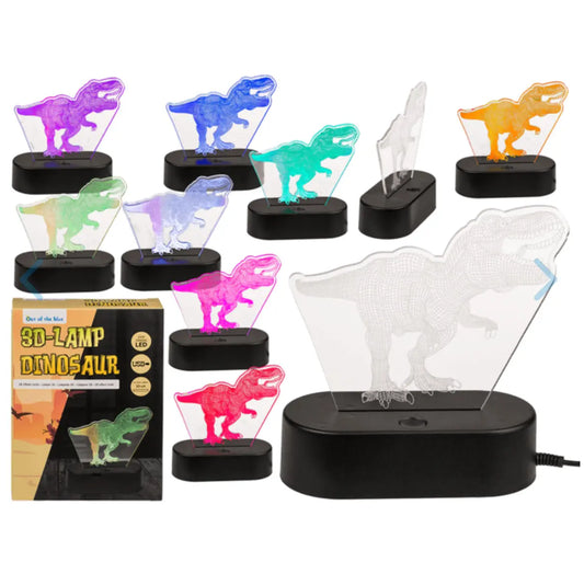 3D-Lamp, T-Rex, ca. 20 cm, with USB-cable Bitu Gift Shop
