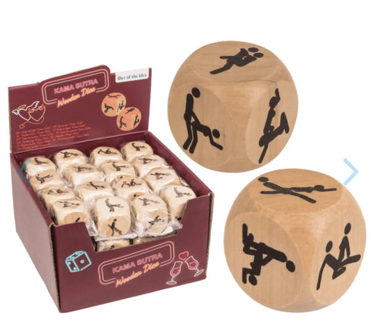 Wooden dice, Kamasutra Bitu Gift Shop